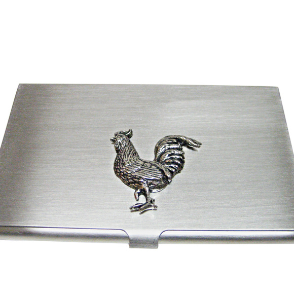 Rooster Chicken Business Card Holder